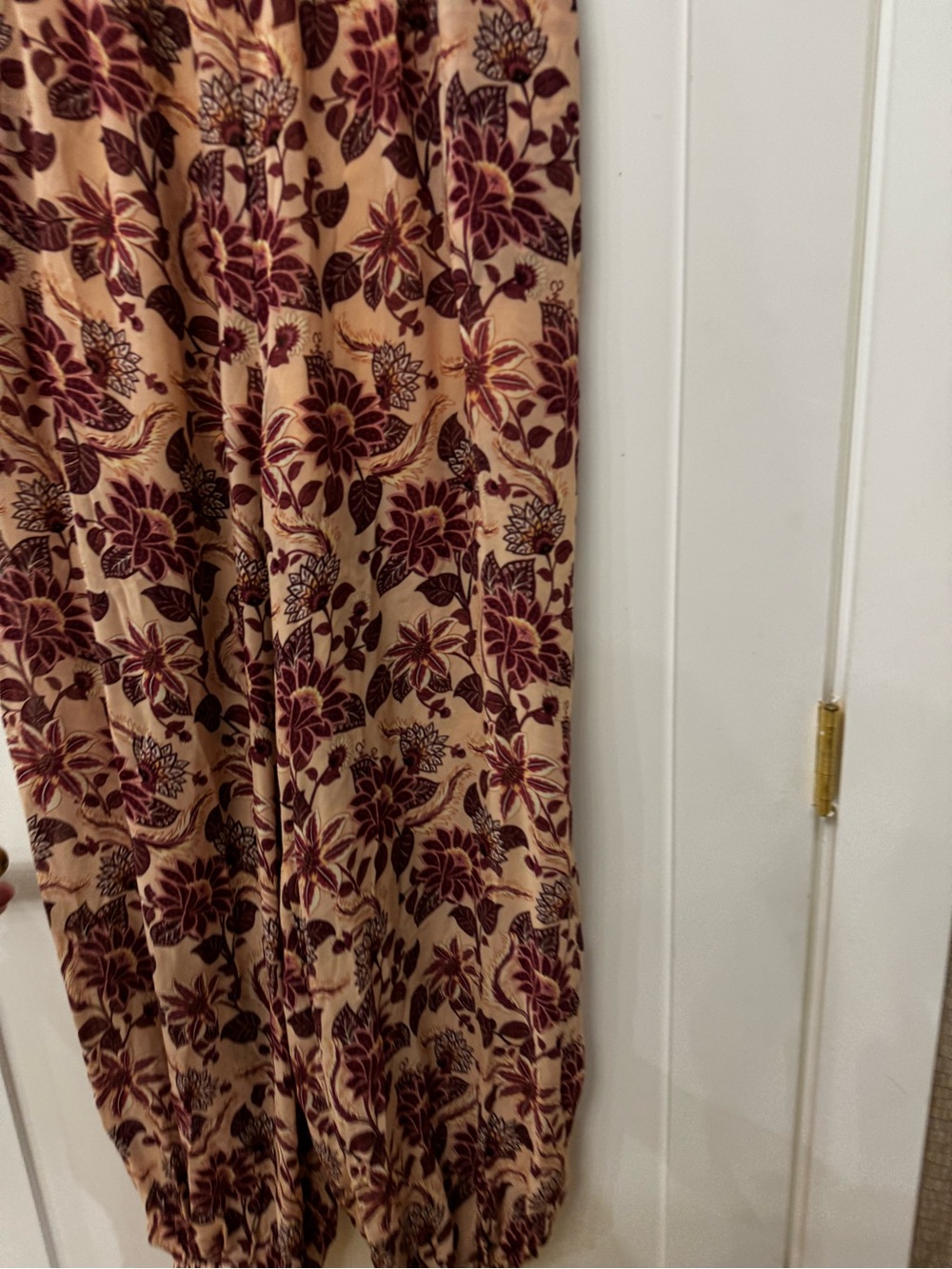 FARM Rio Brown Floral Wide-Leg Pants - Picture 8 of 8